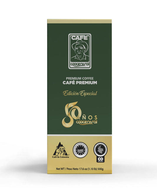 CAFÉ ESPECIAL 50 AÑOS COOCENTRAL 500g