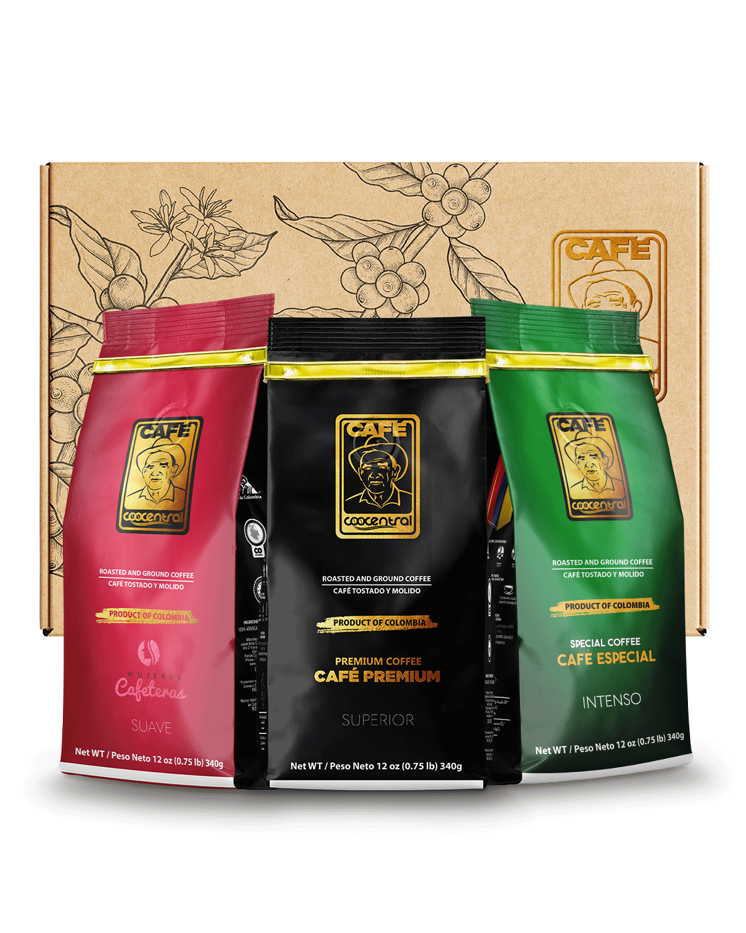 TRILOGIA DE CAFES ESPECIALES 340gr