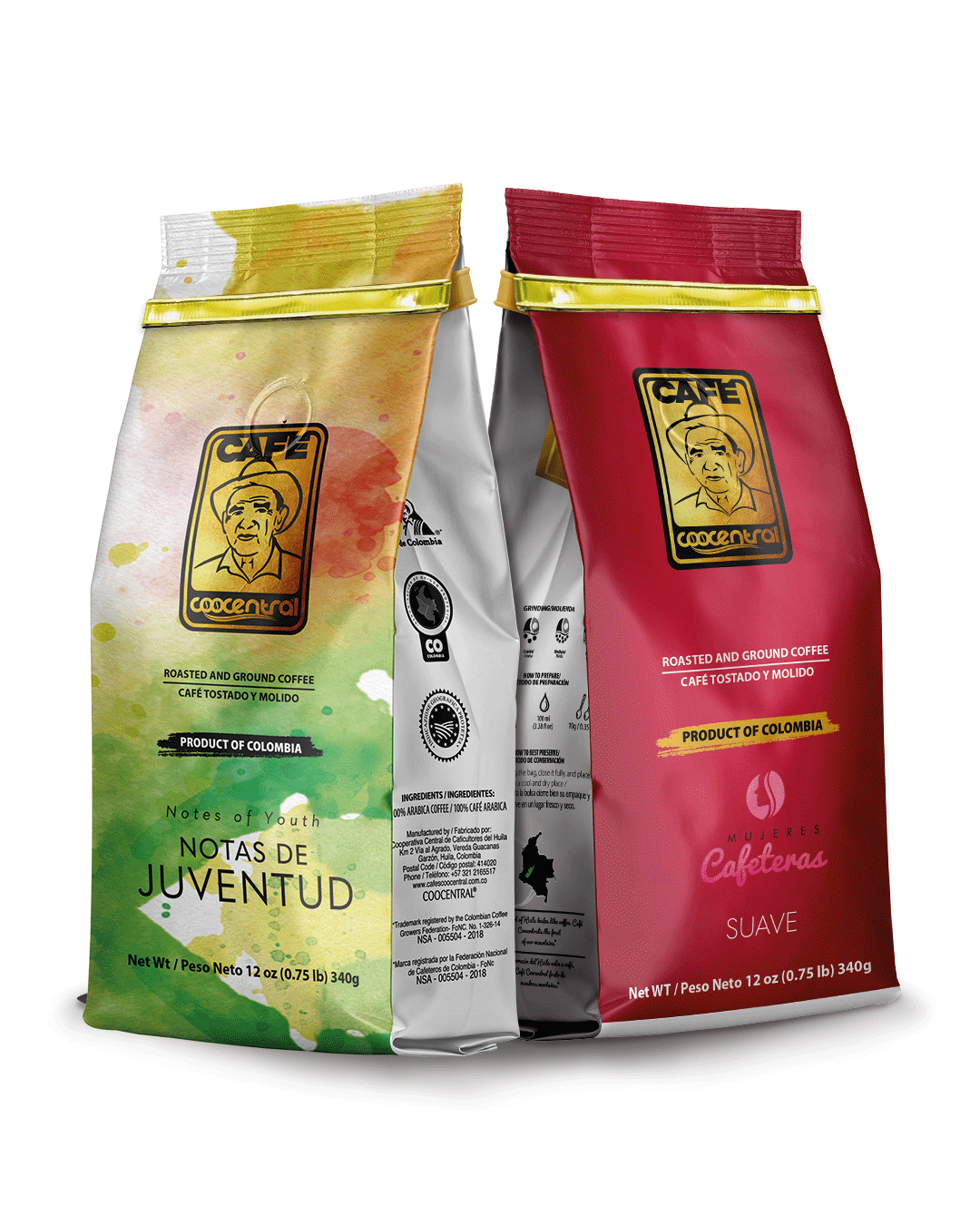 DÚO DE CAFÉ MUJERES Y NOTAS DE JUVENTUD 340gr