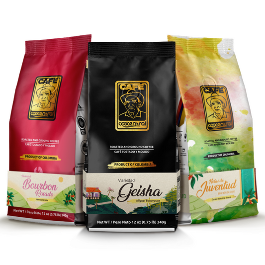 TRILOGIA DE EXOTICOS DE CAFES 340gr