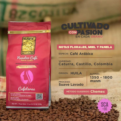 CAFE MUEJERES CAFETERAS 340g